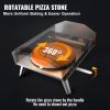 VEVOR Outdoor Pizza Oven, 16-inch, Gas Fired Pizza Maker, Portable Outside Stainless Steel Pizza Grill with 360¬∞ Rotatable Pizza Stone