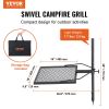 VEVOR Swivel Campfire Grill, Fire Pit Grill Grate over Fire Pits, Heavy Duty Steel Grill Grates, 360¬∞ Adjustable Open Fire Outdoor Cooking Equipment