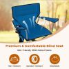 360¬∞ Swivel Hunting Chair Portable Foldable Hunting Chair with Mesh Cup Holder and Storage Pockets